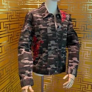 Embroidered Pilcro and the Letterpress Camo Jean Jacket